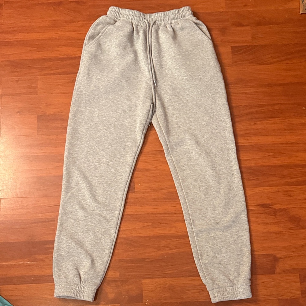 SHEIN Light Gray Casual Pants